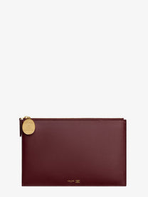 Celine Women's Duo Leather Clutch Bag Black