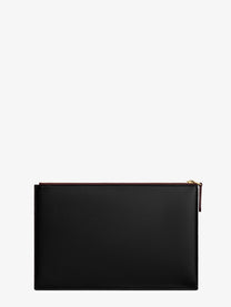 Celine Women's Duo Leather Clutch Bag Black
