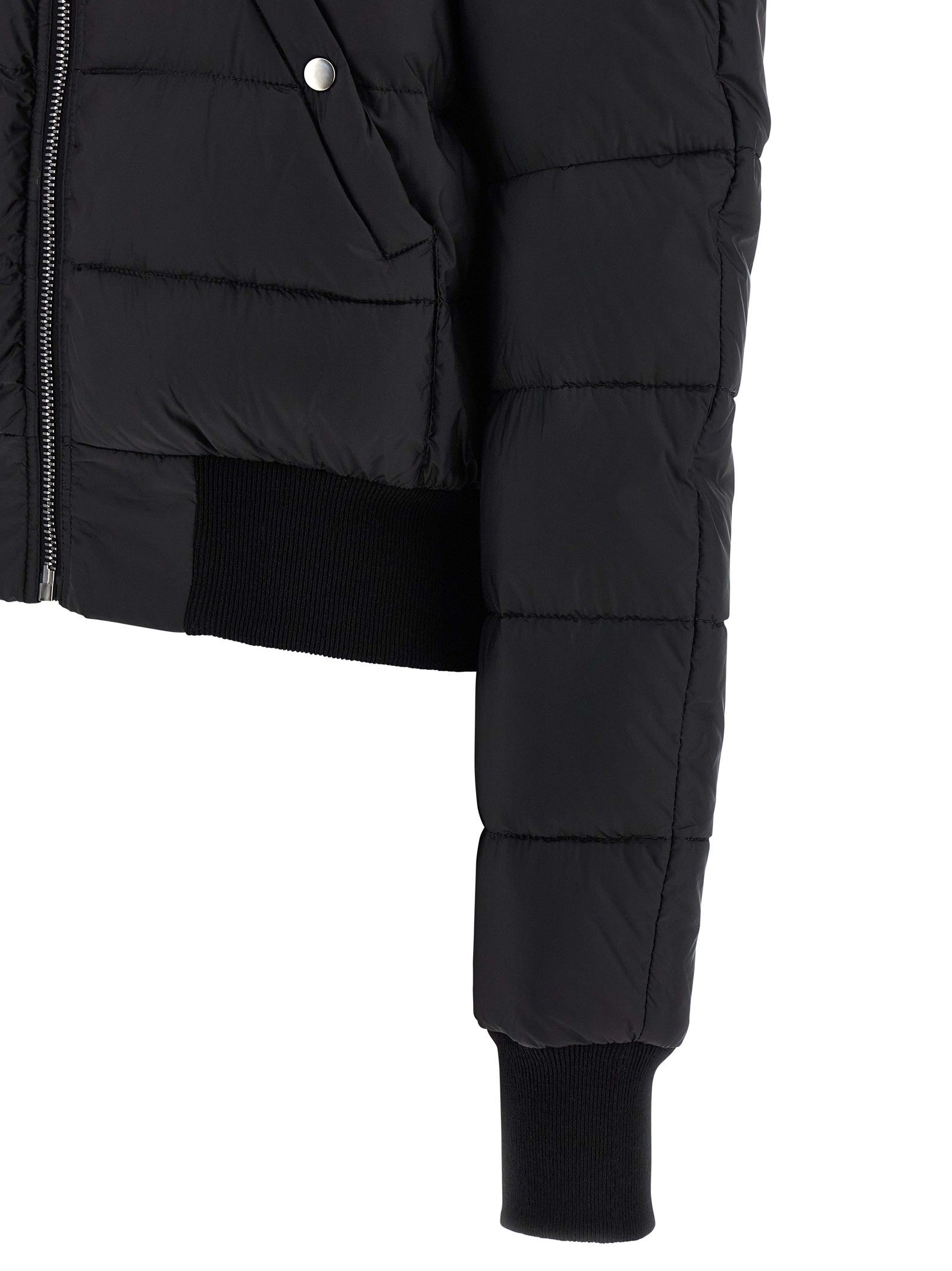 Rick Owens Duvet Flight Bomber Jacket Black