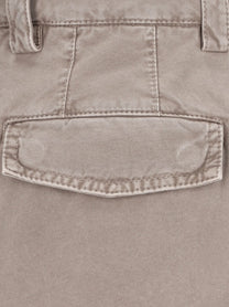 Brunello Cucinelli Men's Dyed Cotton Trousers Grey