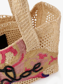 Chloé Women's East West Summer Banana Raffia Shoulder Bag Beige