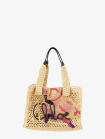 Chloé Women's East West Summer Banana Raffia Shoulder Bag Beige
