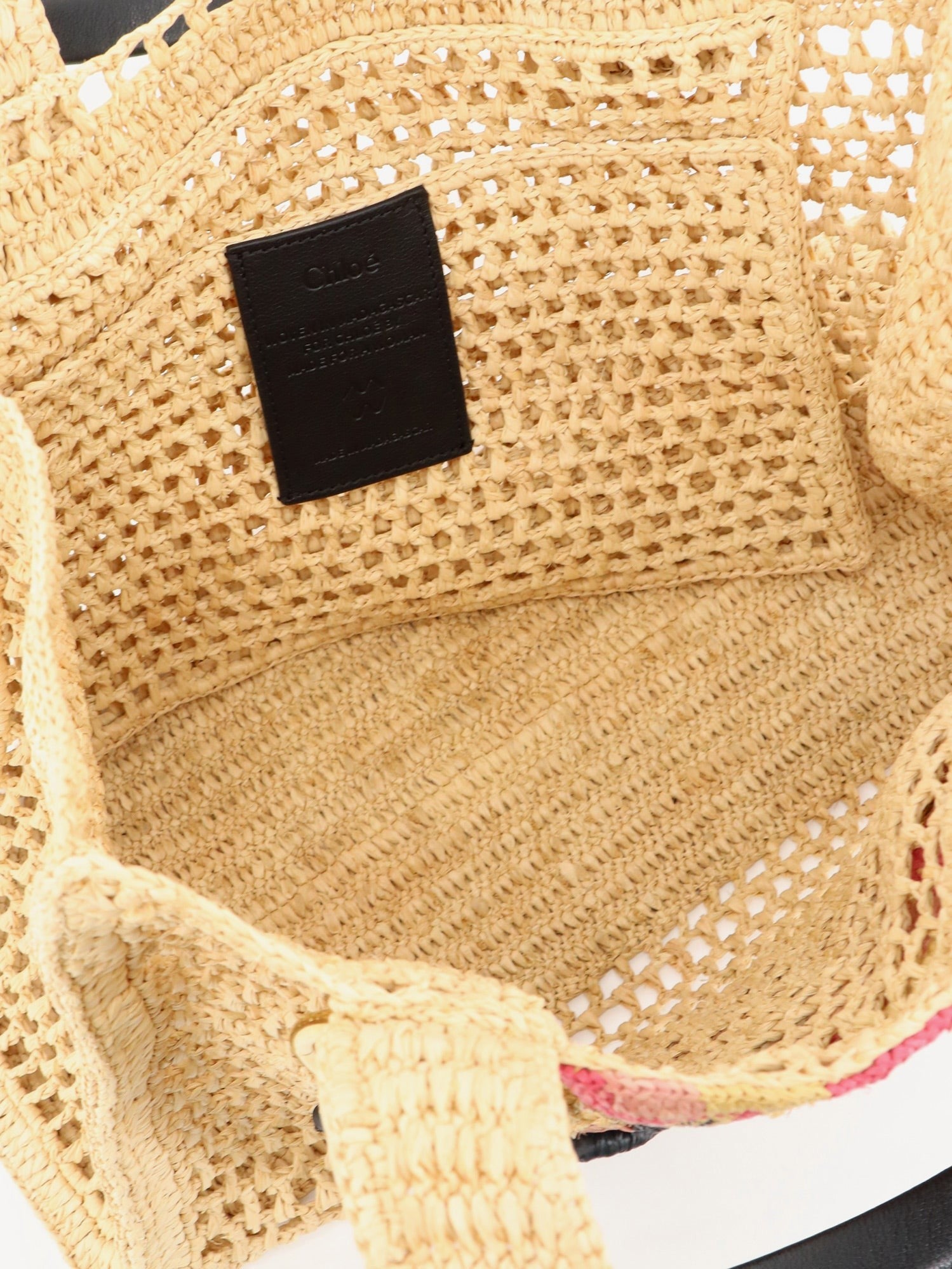 Chloé Women's East West Summer Banana Raffia Shoulder Bag Beige