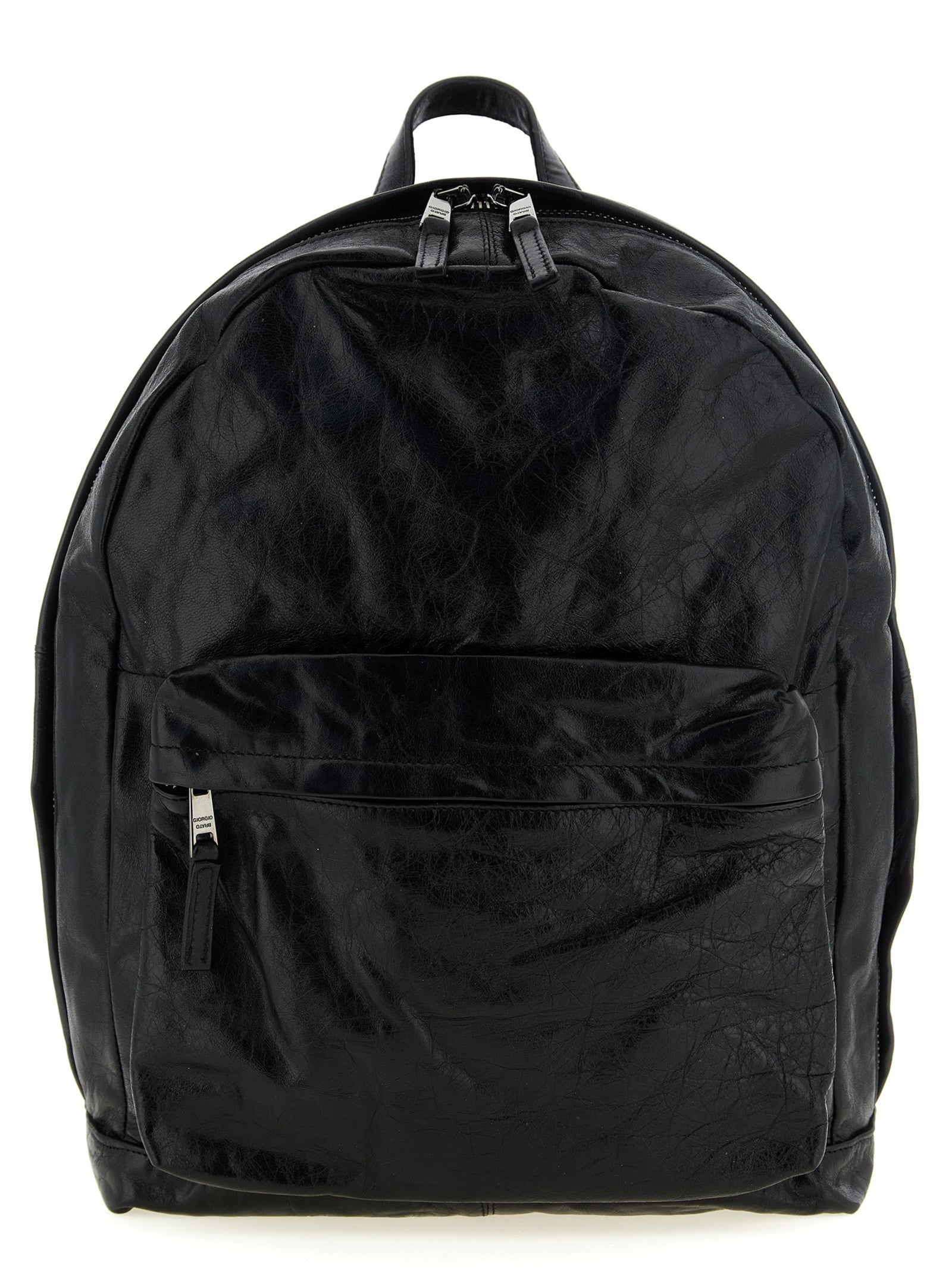 Giorgio Brato Eastpack Leather Backpack Black