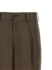 Ssstein Easy Long Wide Pants Brown