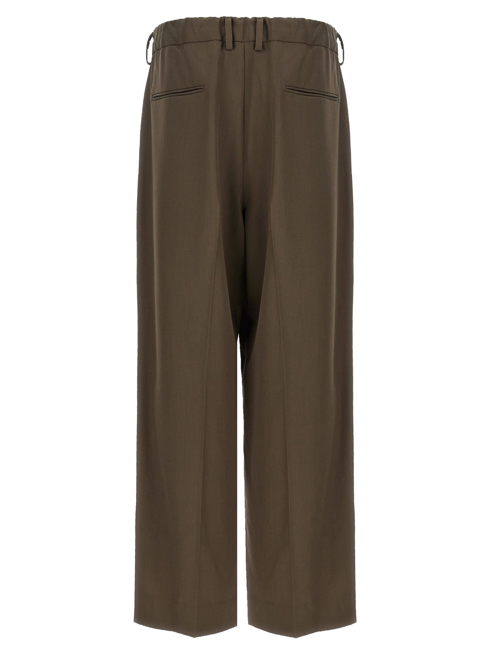 Ssstein Easy Long Wide Pants Brown