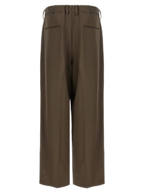 Ssstein Easy Long Wide Pants Brown