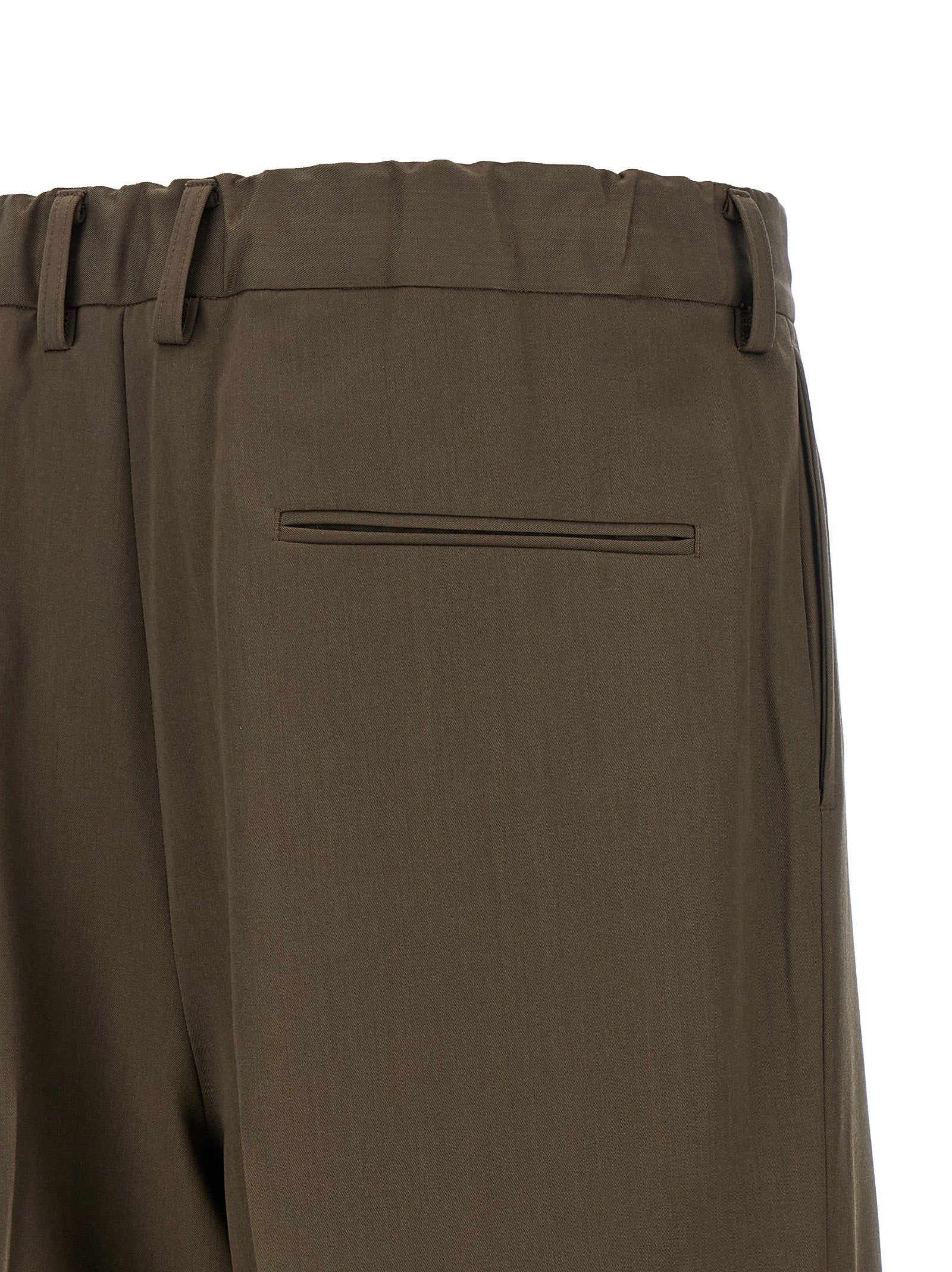 Ssstein Easy Long Wide Pants Brown