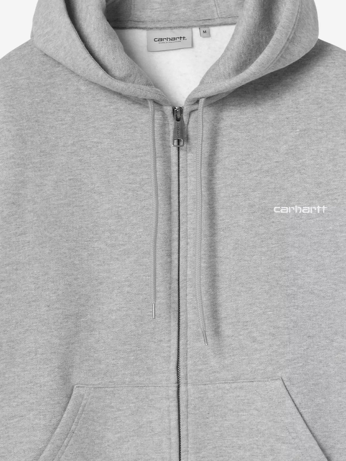 Carhartt Wip Men's Ebbert Zip up Hoodie Grey, view 3