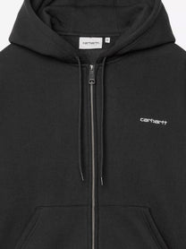 Carhartt Wip Men's Ebbert Zip up Hoodie Black, view 3