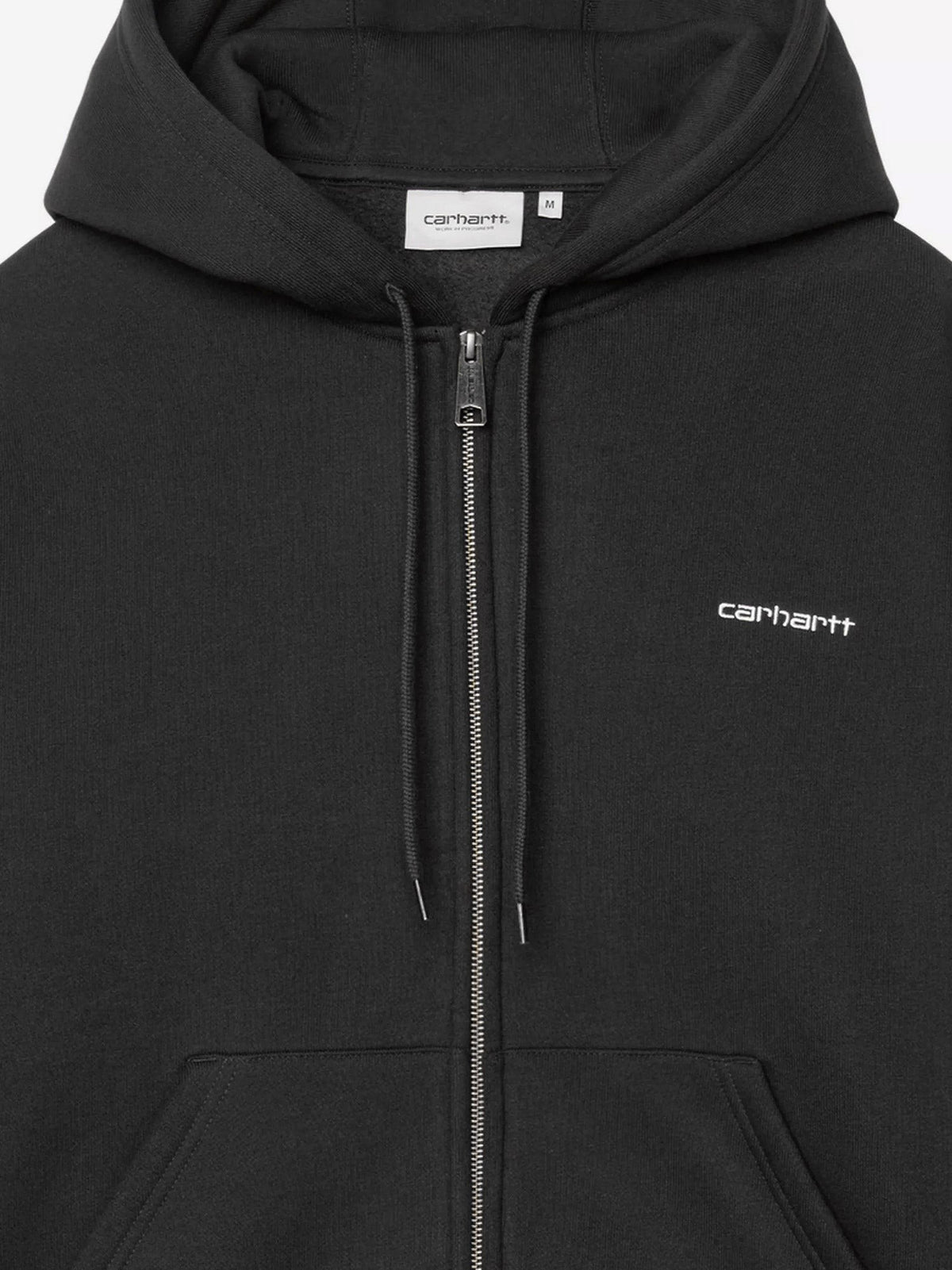 Carhartt Wip Men's Ebbert Zip up Hoodie Black, view 3