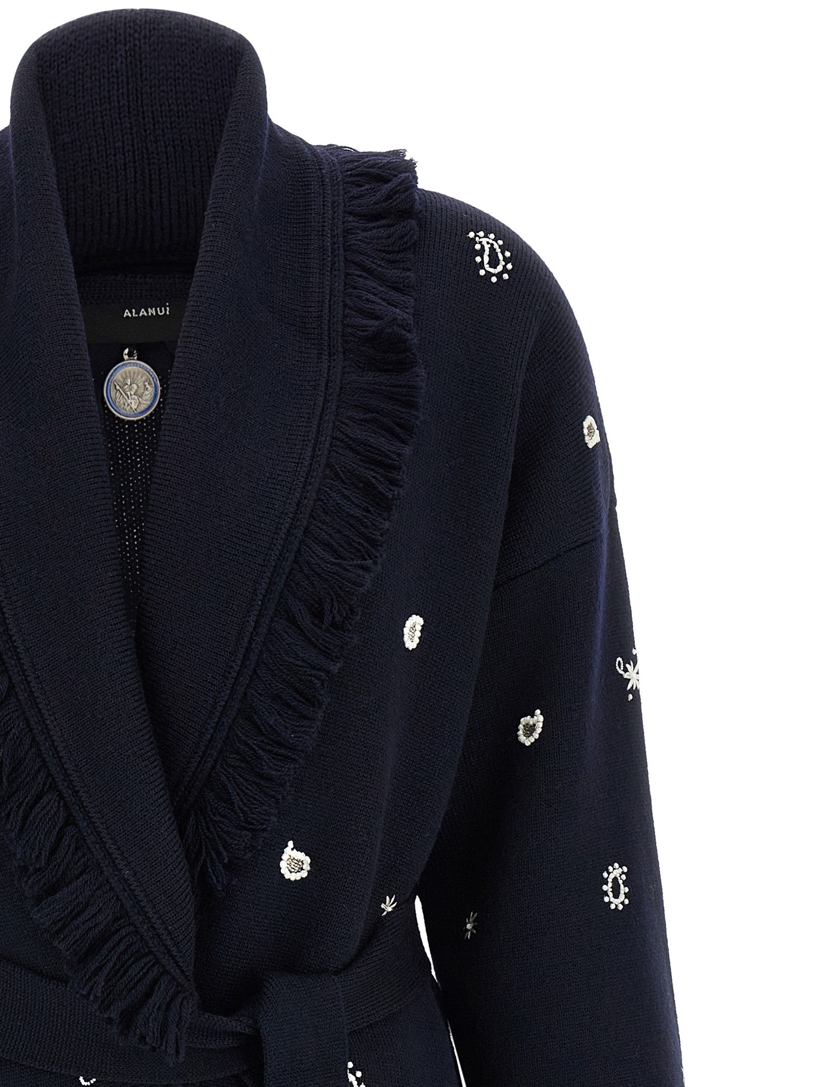 Alanui Echoes of the Bandana Cardigan Blue