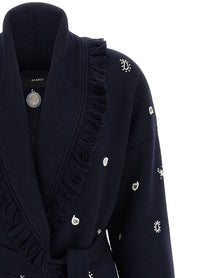 Alanui Echoes of the Bandana Cardigan Blue