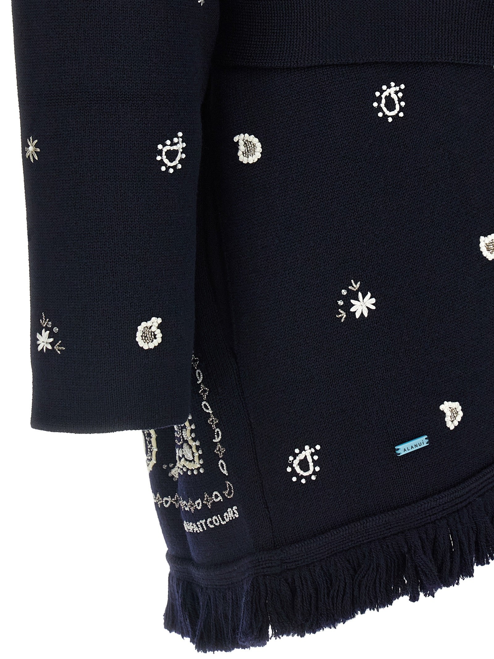 Alanui Echoes of the Bandana Cardigan Blue