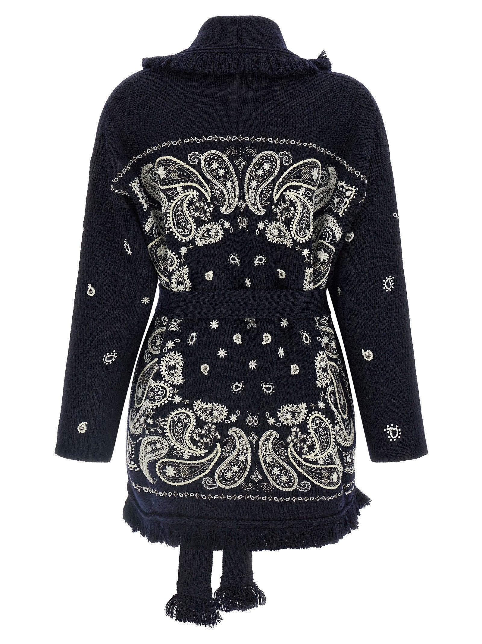 Alanui Echoes of the Bandana Cardigan Blue