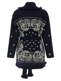 Alanui Echoes of the Bandana Cardigan Blue