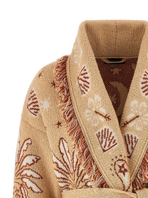 Alanui Echoes of the Island Cardigan Gold