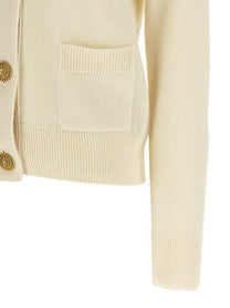 Balmain Eco Cashmere Cardigan White