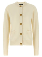 Balmain Eco Cashmere Cardigan White