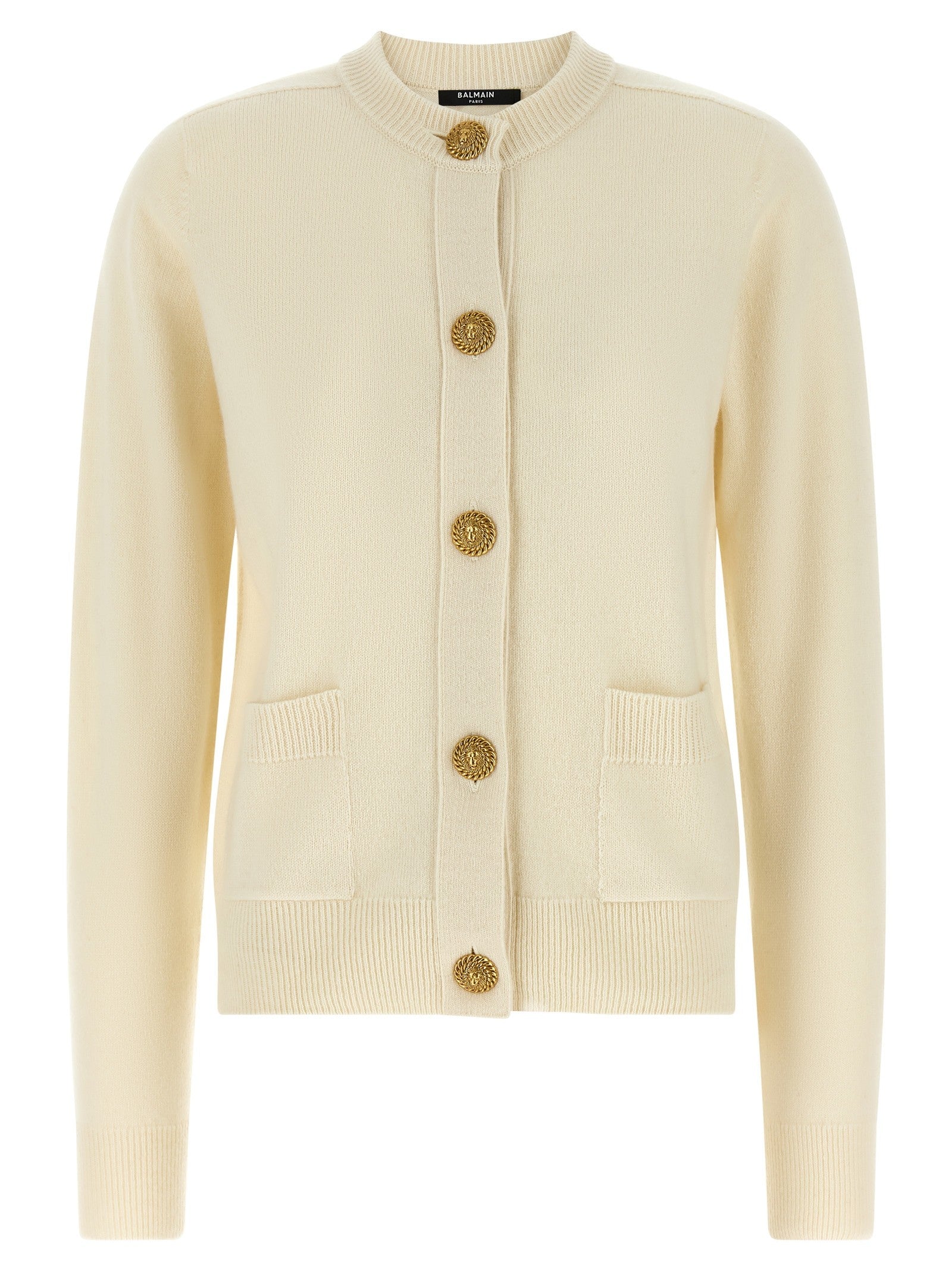 Balmain Eco Cashmere Cardigan White