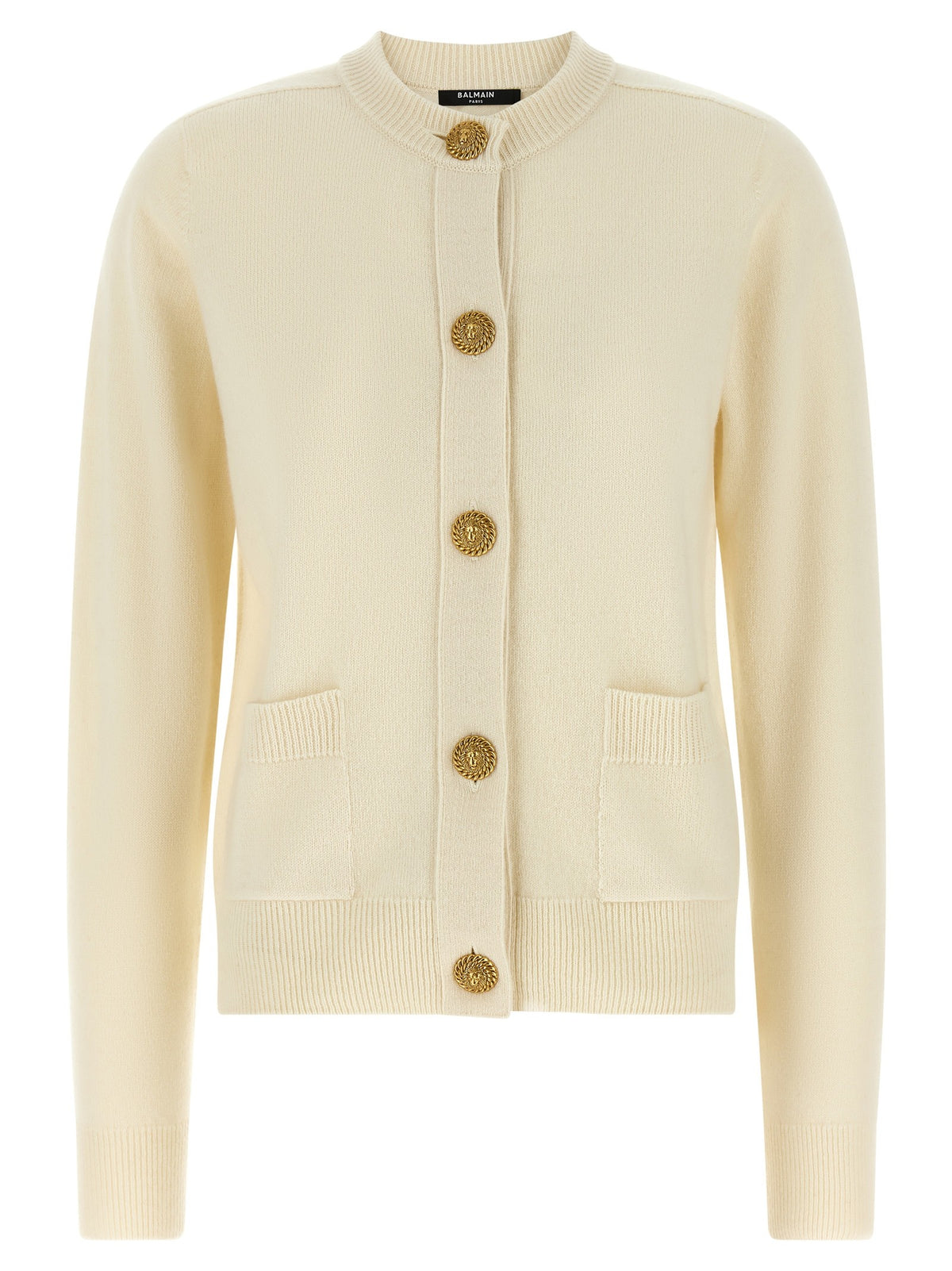 Balmain Eco Cashmere Cardigan White