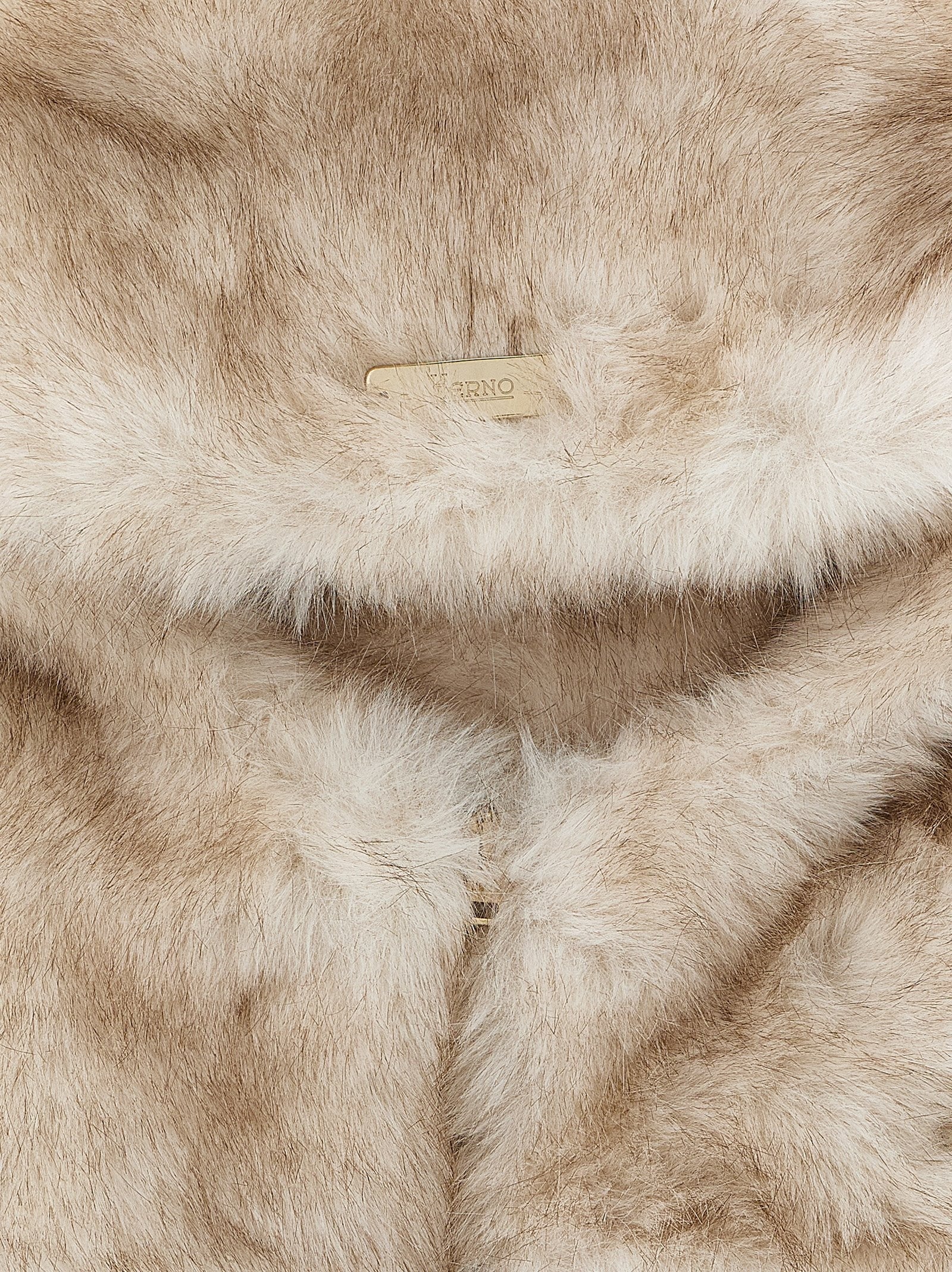 Herno Eco Fur Collar Beige