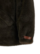 LOU ANDREA Eco Fur Hooded Jacket Green, view 4