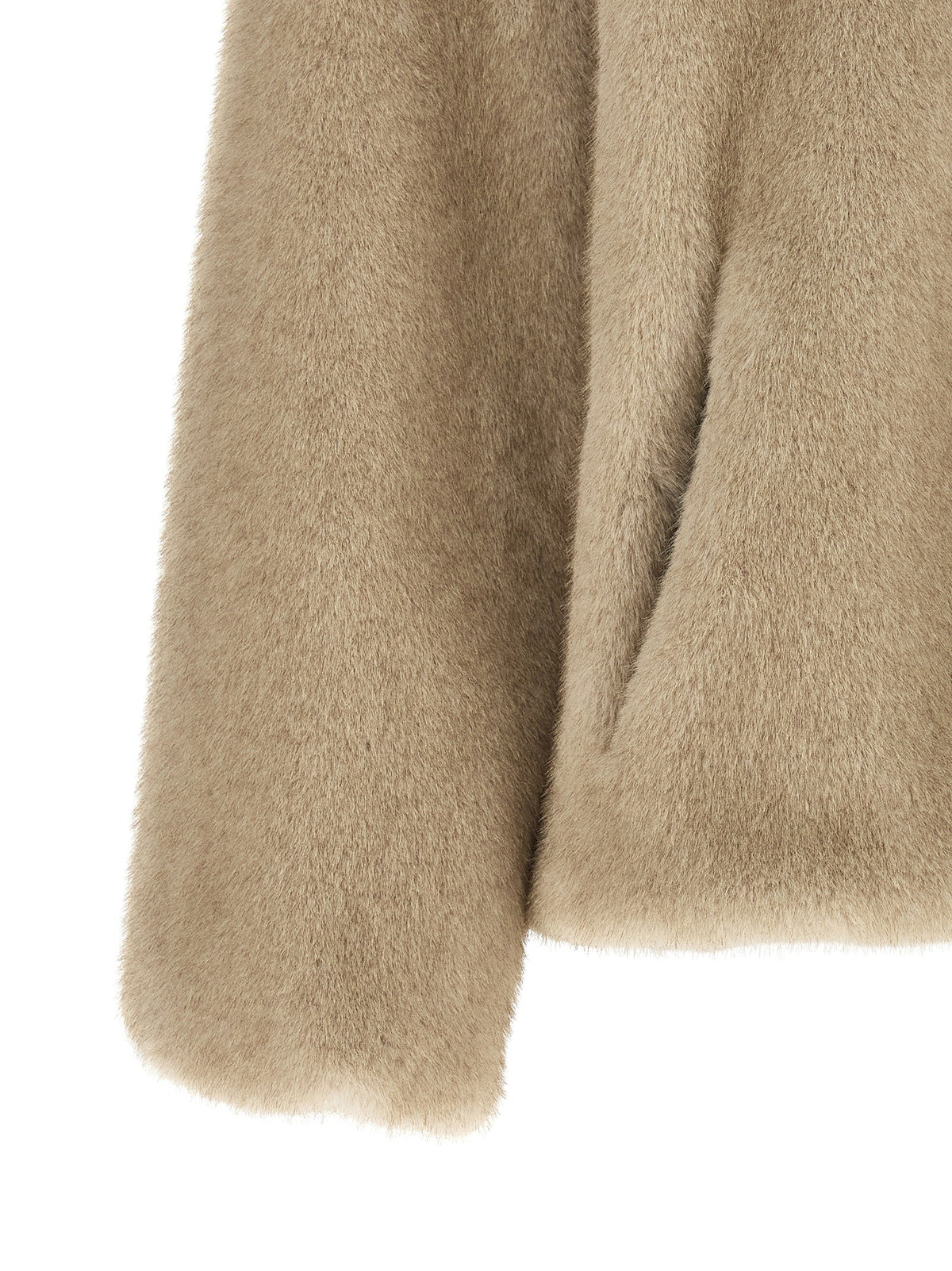 Herno Eco Fur Hooded Beige, view 4