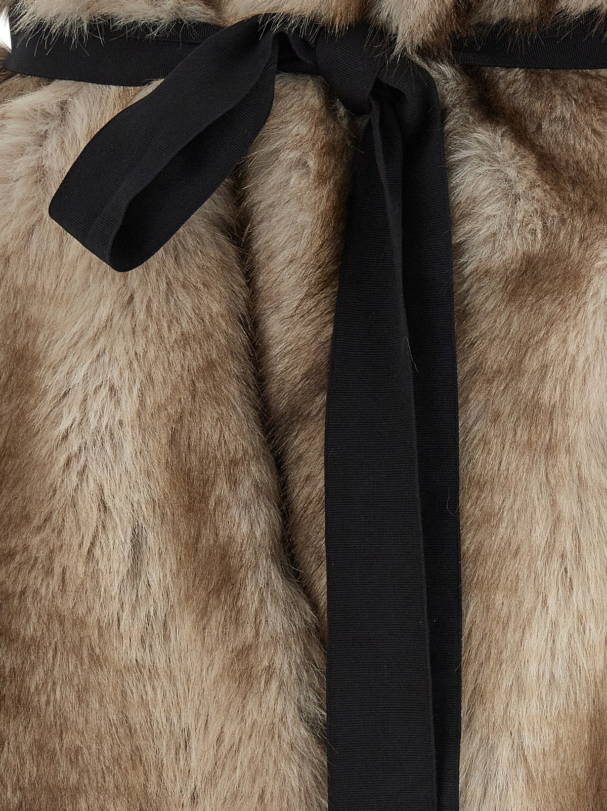 Nude Lucy Eco Fur Stole Beige, view 4