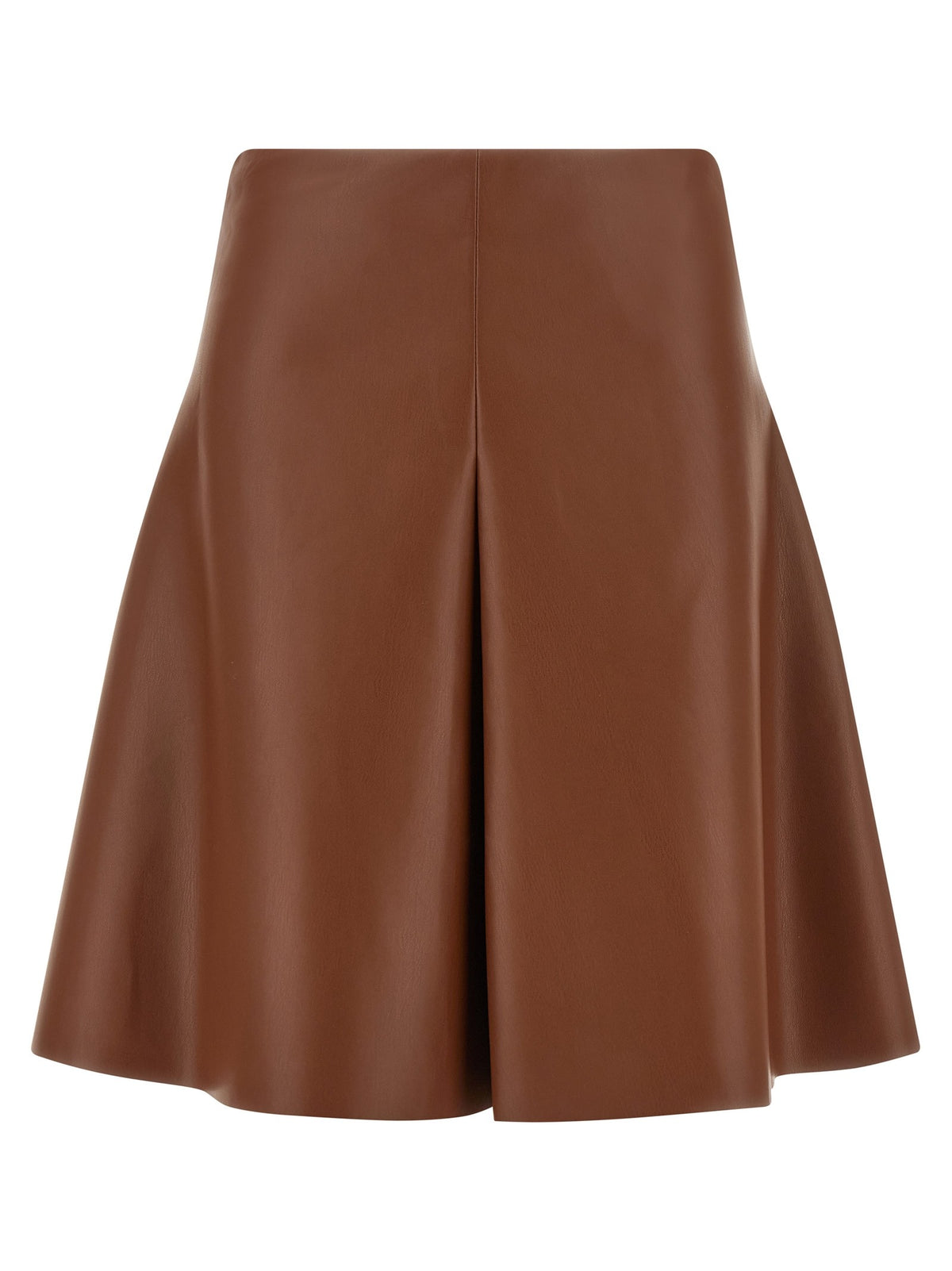 Nude Lucy Eco Leather Full Skirt Brown