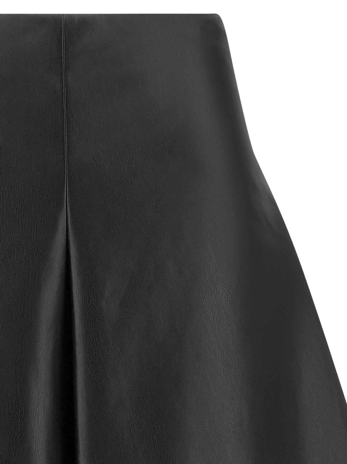 Nude Lucy Eco Leather Full Skirt Black