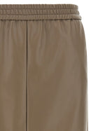 Nude Lucy Eco Leather Panel Skirt Beige, view 3