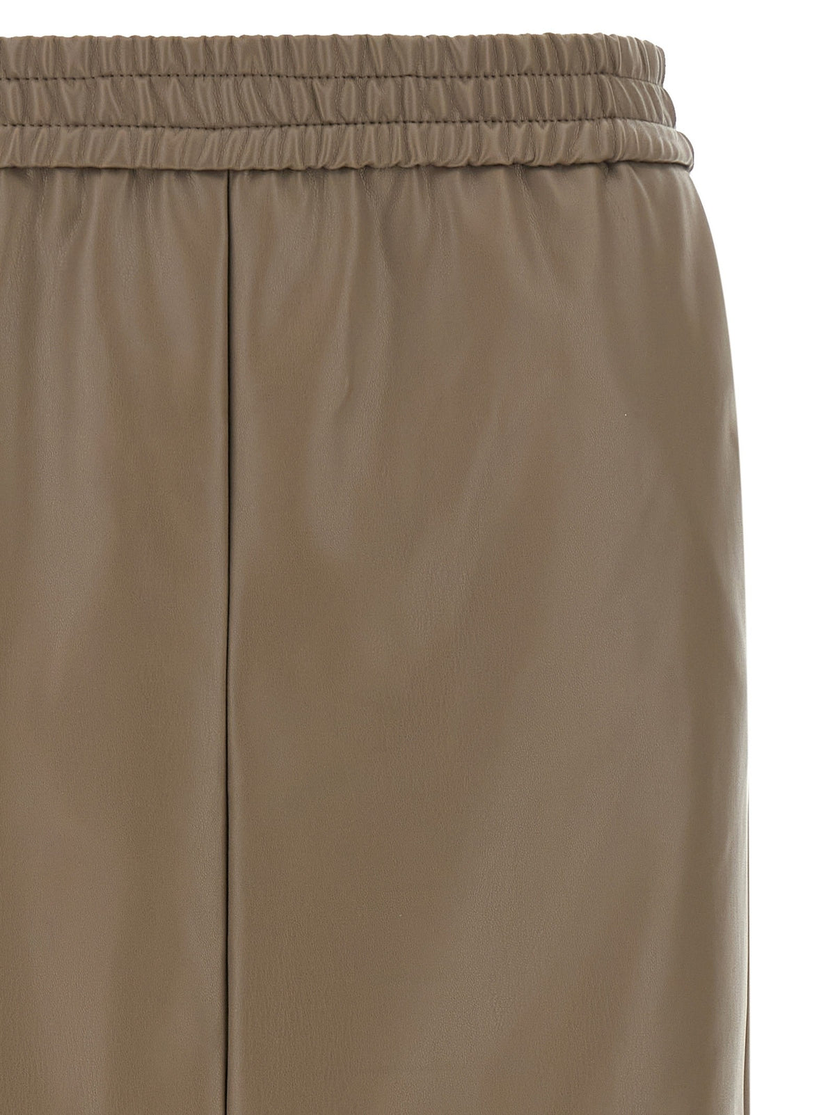 Nude Lucy Eco Leather Panel Skirt Beige, view 3