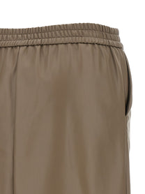 Nude Lucy Eco Leather Panel Skirt Beige, view 4