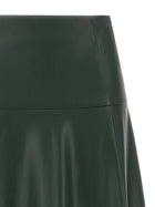 Nude Lucy Eco Leather Skirt Green, view 3