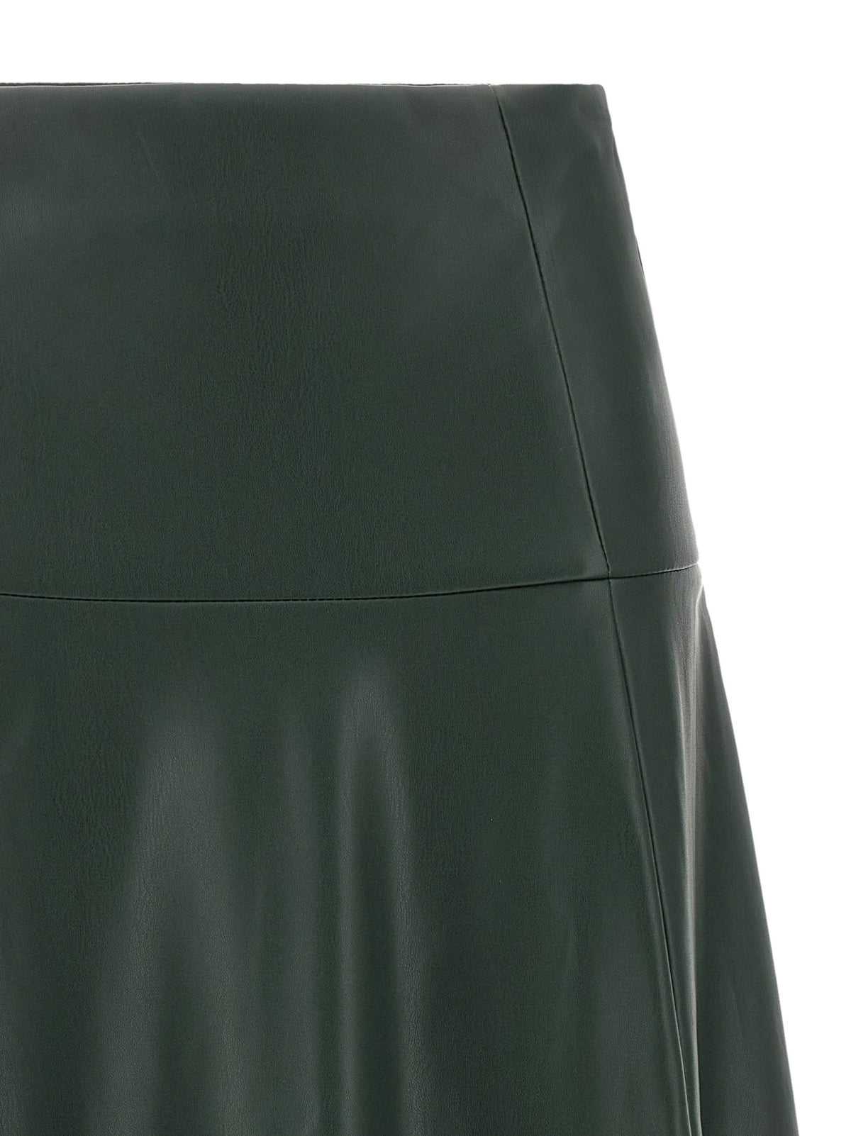 Nude Lucy Eco Leather Skirt Green, view 3