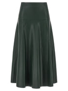 Nude Lucy Eco Leather Skirt Green