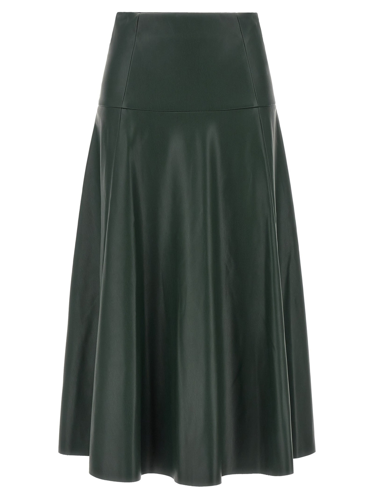 Nude Lucy Eco Leather Skirt Green