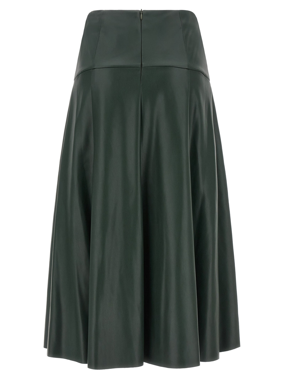 Nude Lucy Eco Leather Skirt Green