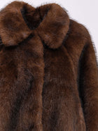 Valentini 1972 Women's Eco Sable Fur Jacket Brown