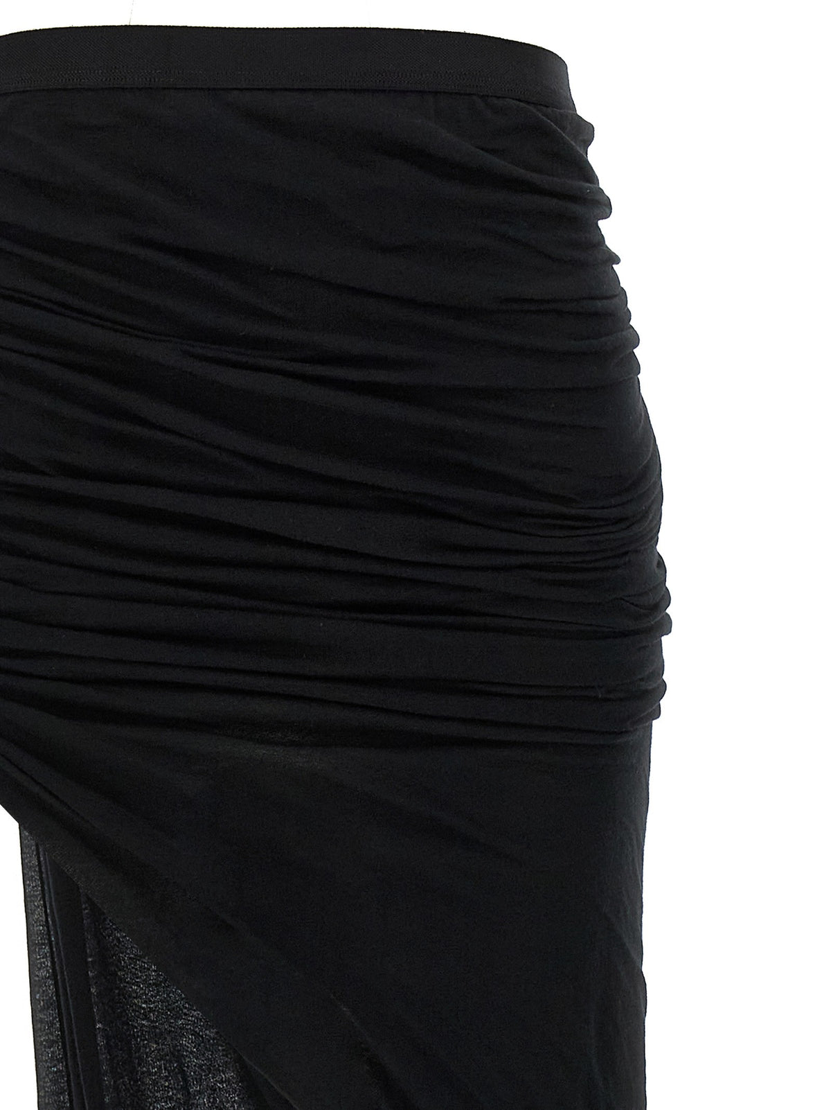 Rick Owens Edfu Skirt Black, view 3