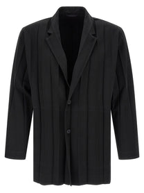 Homme Plissé Issey Miyake Edge Ensemble Blazer Black