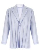 Homme Plissé Issey Miyake Edge Ensemble Blazer Blue