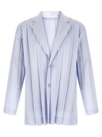 Homme Plissé Issey Miyake Edge Ensemble Blazer Blue