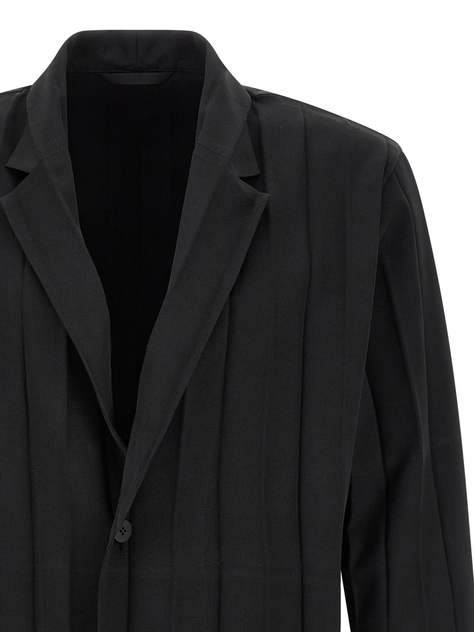 Homme Plissé Issey Miyake Edge Ensemble Blazer Black