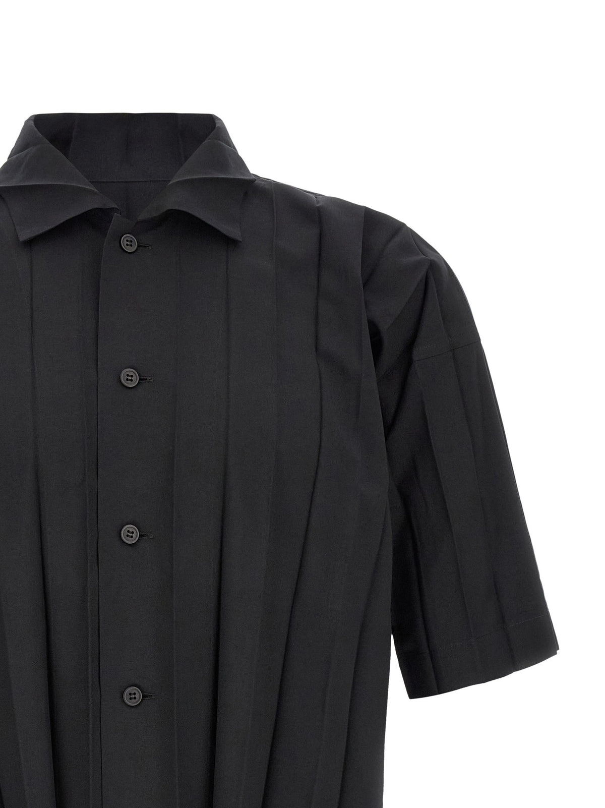 Homme Plissé Issey Miyake Edge Shirt Black