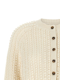 Loulou De Saison Edie Cardigan White