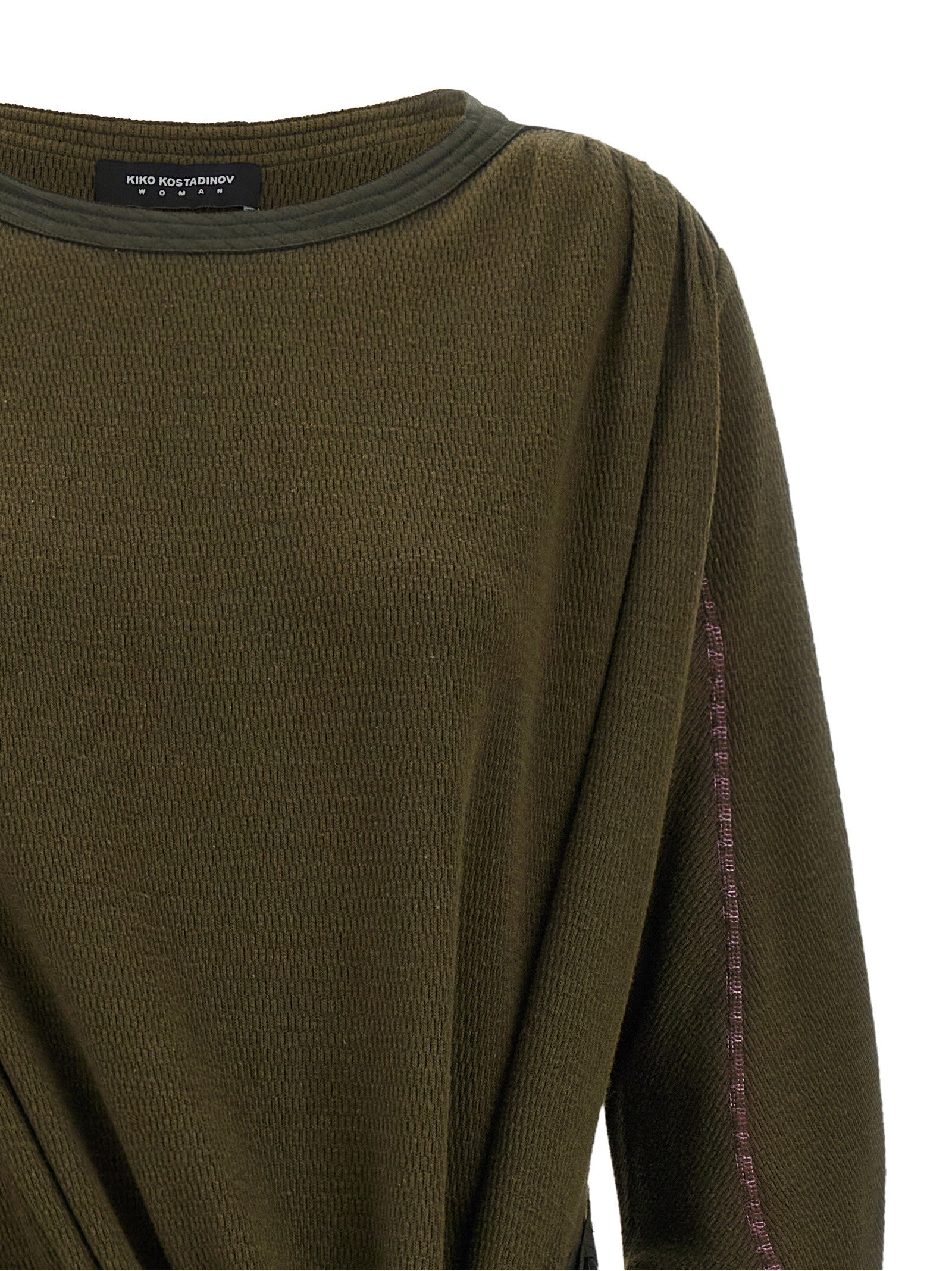 Kiko Kostadinov Edler Godet Dress Green