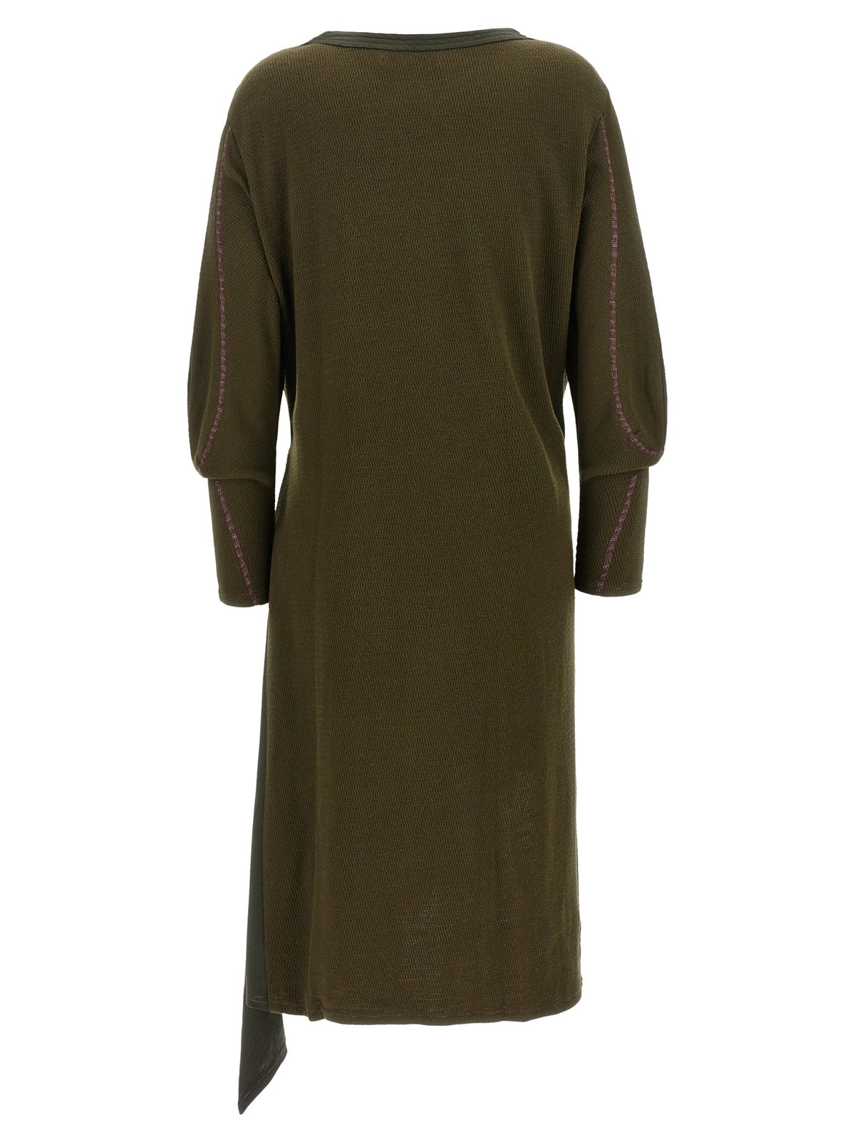 Kiko Kostadinov Edler Godet Dress Green, view 3