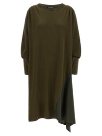Kiko Kostadinov Edler Godet Dress Green